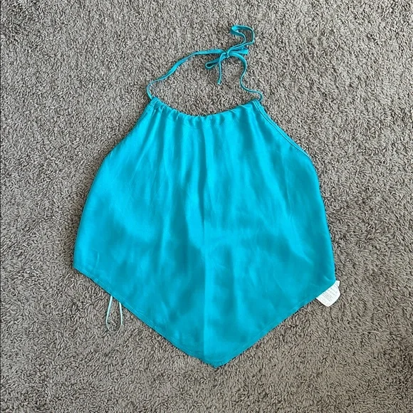 ViCOLO Teal Halter Top - Picture 4 of 9